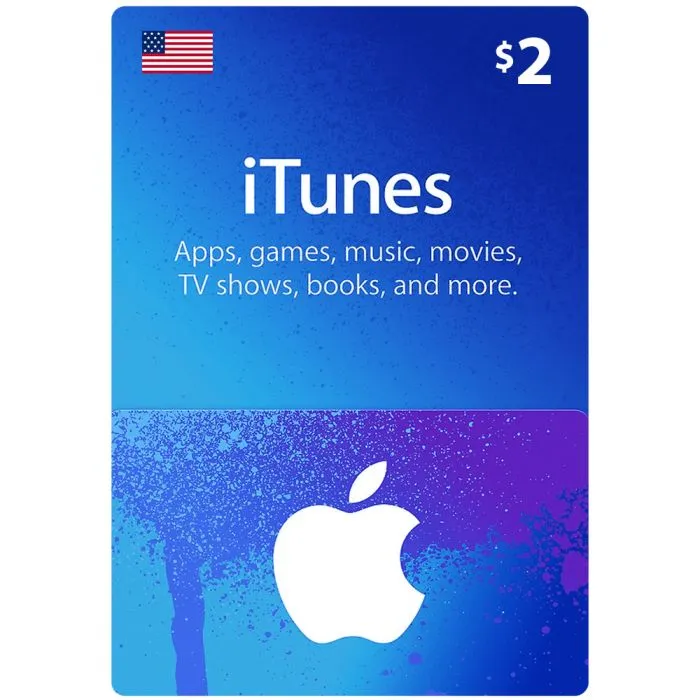 $2 Apple gift card